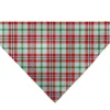 Pet Bandana - Holiday Pajama Plaid Beige/Red/Green