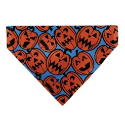 Pet Bandana - Jack-o'-Lanterns Blue