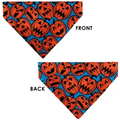 Pet Bandana - Jack-o'-Lanterns Blue