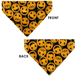 Pet Bandana - Jack-o'-Lantern Collage Black