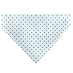 Pet Bandana - Lilo & Stitch Stitch Winking Pose and Polka Dots White/Blue