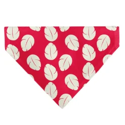 Pet Bandana - Lilo Dress Leaves & Stitch Sitting Pose Red/White
