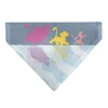 Pet Bandana - Lion King No Worries Silhouette Reflection Pose Blues/Pinks/Yellow