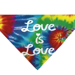 Pet Bandana - LOVE IS LOVE BD Tie Dye/White