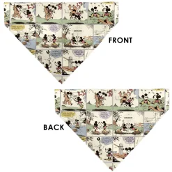 Pet Bandana - Mickey and Minnie Mouse Vintage Comic Strip Scenes