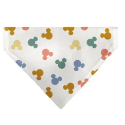 Pet Bandana - Mickey Mouse Ears Icon Scattered White