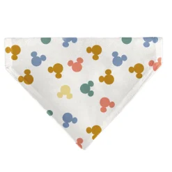 Pet Bandana - Mickey Mouse Ears Icon Scattered White