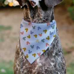 Pet Bandana - Mickey Mouse Ears Icon Scattered White