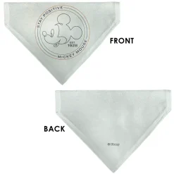 Pet Bandana - Mickey Mouse STAY POSITIVE Line White/Multi Color