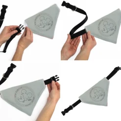 Pet Bandana - Mickey Mouse STAY POSITIVE Line White/Multi Color