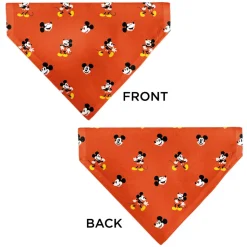 Pet Bandana - Mickey Mouse Poses and Expressions Scattered Red