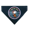 Pet Bandana - Peanuts Astronaut Snoopy I NEED MY SPACE Pose Blue
