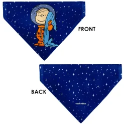 Pet Bandana - Peanuts Astronaut Linus Security Blanket Space Pose Blue