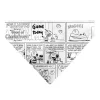 Pet Bandana - PEANUTS Good Ol Charlie Brown Comic Scene Blocks White/Black