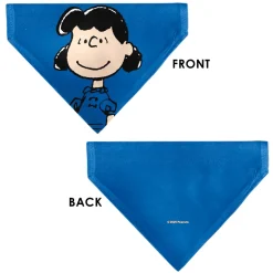 Pet Bandana - Peanuts Lucy van Pelt Smiling Face Pose Blue