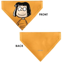 Pet Bandana - Peanuts Marcie Smiling Face Pose Yellow