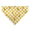 Pet Bandana - Peanuts Woodstock Pose Checker Yellow/White