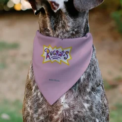 Pet Bandana - Rugrats Chuckie HUG ME Hearts Pose Pink