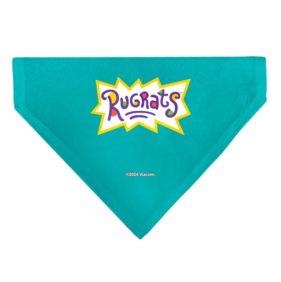 Pet Bandana - Rugrats Kids Group Pose and Title Logo Blue
