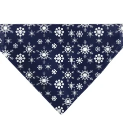 Pet Bandana - Snowflakes Blue/White