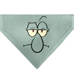 Pet Bandana - SpongeBob SquarePants Squidward Character Close-Up Blue