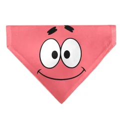 Pet Bandana - SpongeBob SquarePants Patrick Star Face Close-Up Pink