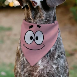 Pet Bandana - SpongeBob SquarePants Patrick Star Character Close-Up Pink