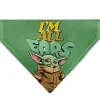Pet Bandana - Star Wars Grogu I'M ALL EARS Pose Green