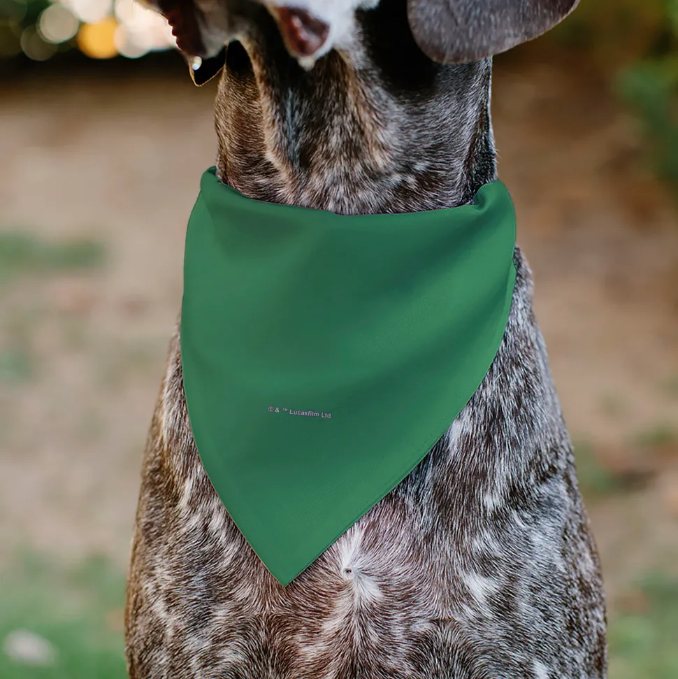 Pet Bandana - Star Wars Grogu I'M ALL EARS Pose Green