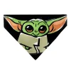 Pet Bandana - Star Wars Grogu Baby Yoda Smiling Impression Painting Black