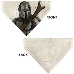 Pet Bandana - Star Wars The Madalorian Impression Painting Beige
