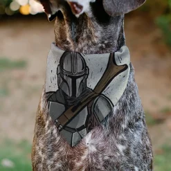 Pet Bandana - Star Wars The Madalorian Impression Painting Beige