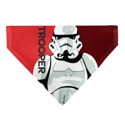 Pet Bandana - Star Wars TROOPER Text and Stormtrooper Pop Art Pose Reds/Black