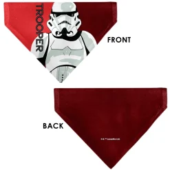 Pet Bandana - Star Wars TROOPER Text and Stormtrooper Pop Art Pose Reds/Black