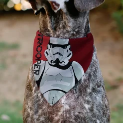 Pet Bandana - Star Wars TROOPER Text and Stormtrooper Pop Art Pose Reds/Black