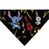 Pet Bandana - Stitch and Scrump Ukulele Jam Pose Black/Yellow