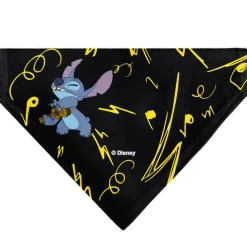Pet Bandana - Stitch and Scrump Ukulele Jam Pose Black/Yellow