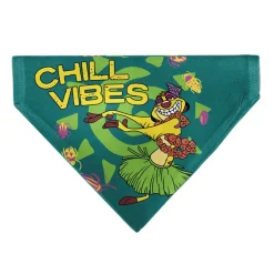 Pet Bandana - The Lion King Timon CHILL VIBES Hula Pose Blue/Multi Color