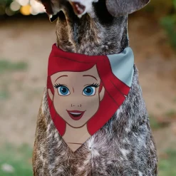 Pet Bandana - The Little Mermaid Ariel Face Close-Up Light Blue