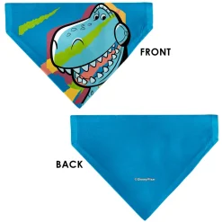 Pet Bandana - Toy Story Rex Pop Art Pose Blue/Multi Color