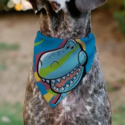 Pet Bandana - Toy Story Rex Pop Art Pose Blue/Multi Color