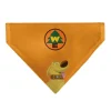 Pet Bandana - Up Dug Pose and Wilderness Explorer Badge Orange
