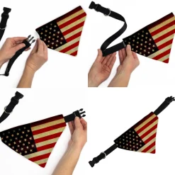 Pet Bandana - Vintage US Flag Repeat