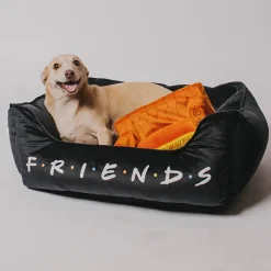 Pet Bed - FRIENDS Black White Multi Color