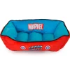 Pet Bed - Marvel Captain America Blue Black Red