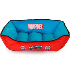 Pet Bed - Marvel Captain America Blue Black Red
