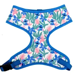 Pet Harness - Lilo & Stitch Stitch Poses and Tropical Flowers Collage Ivory/Multi Color
