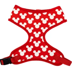 Pet Harness - Mickey Mouse Ears Icon All Over Red/White