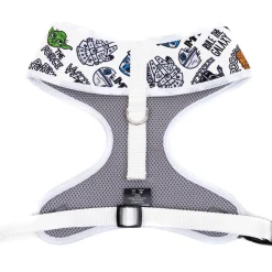 Pet Harness - Star Wars Characters and Quotes Cartoon Collage Gray