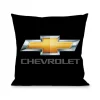 Pillow - THROW - Chevy Bowtie CHEVROLET Black Gold Gray